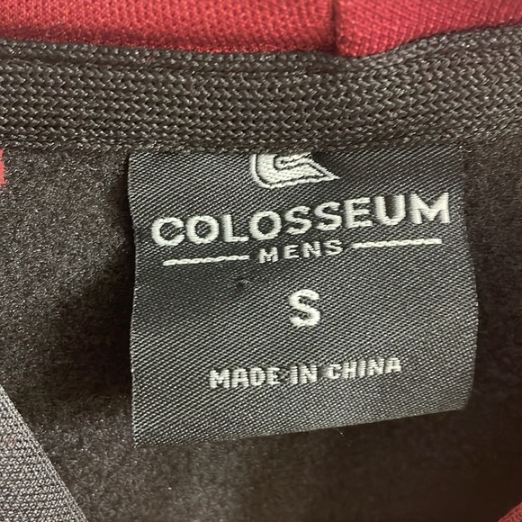 NWOT Colosseum TEMPLE OWLS Pullover Hoodie Black Maroon Red and White $20 - Picture 5 of 8